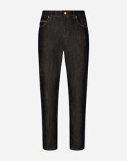 Dolce & Gabbana Regular-fit blue denim jeans Black VG4461VP187