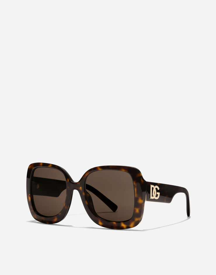 Dolce & Gabbana DG Crossed Sunglasses Havana VG4513VP273