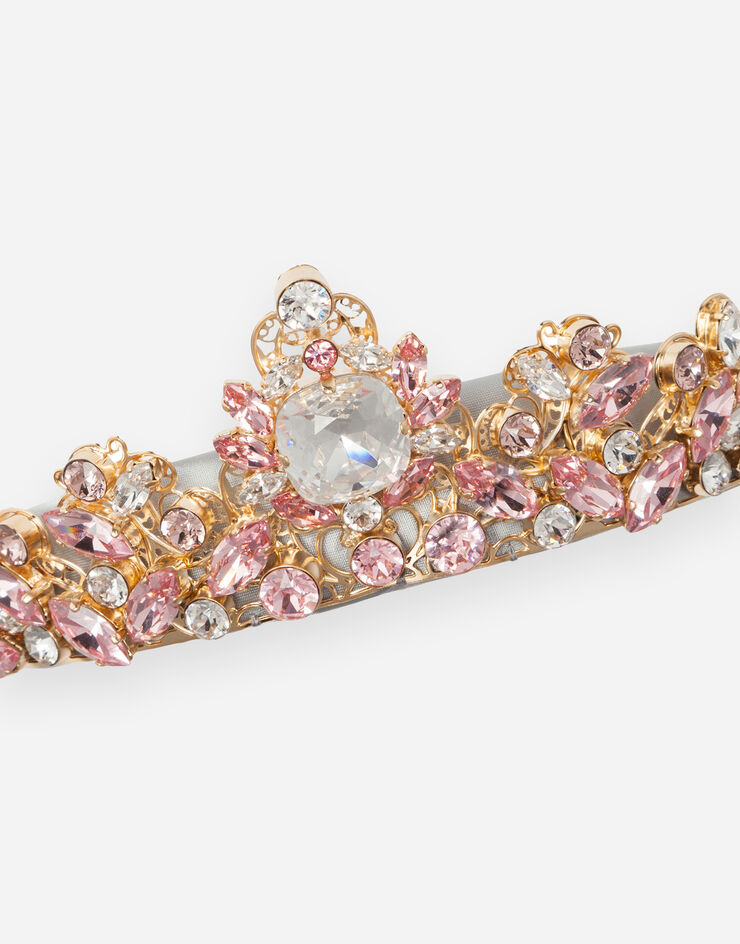 Dolce & Gabbana Serre-tête à applications bijoux all-over Argent WHM2J7W1111