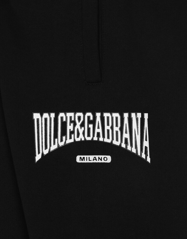 Dolce & Gabbana Jersey jogging pants with Dolce&Gabbana logo Black L4JPFEG7N1J