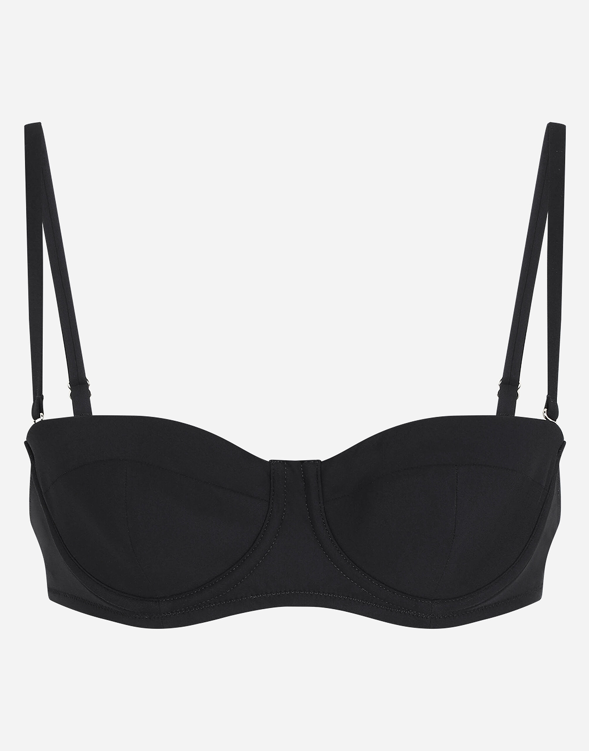 【DOLCE&GABBANA】バルコネット ビキニ トップ ブラックのウィメンズ バルコネット ビキニトップ | Dolce&Gabbana®