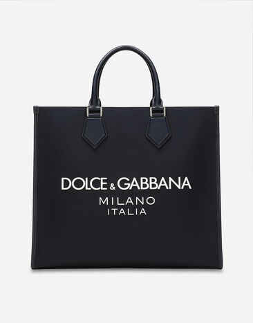 Dolce & Gabbana Large nylon shopper Blue G8PL4TG7F2H