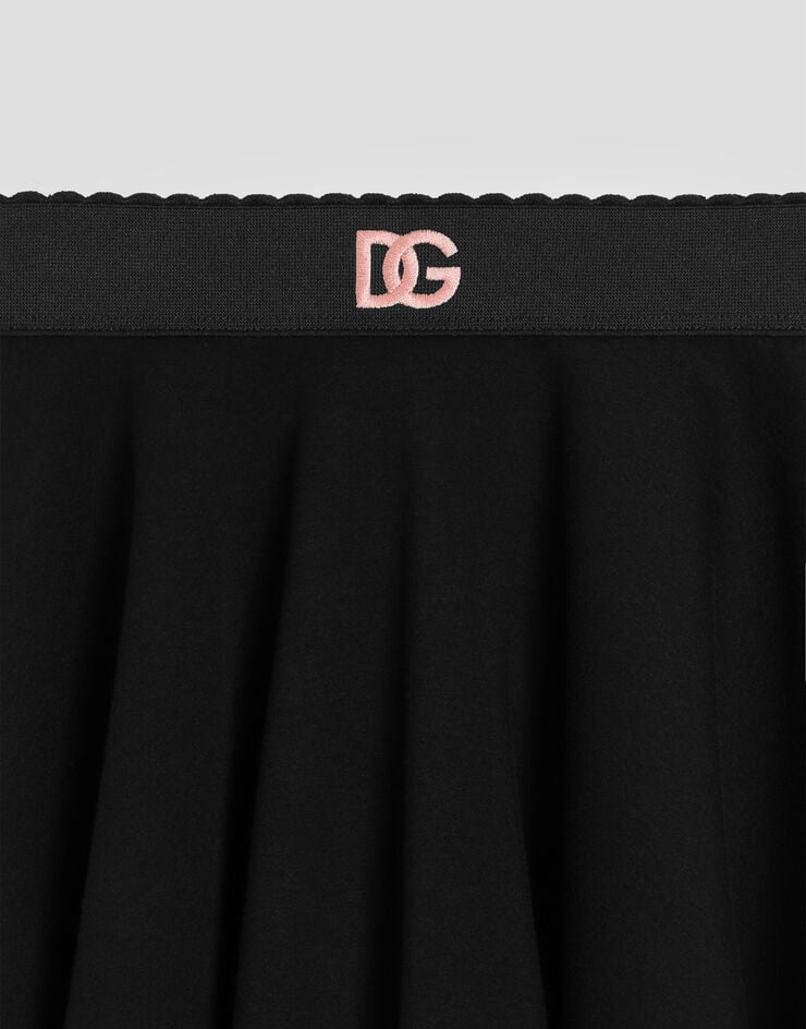 Dolce & Gabbana Skirt with DG embroidery Dolce & Gabbana Skirt with DG embroidery Black L54I67G7N9Q