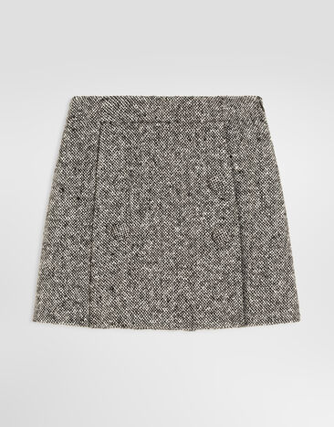 Dolce & Gabbana Birdseye wool blend skirt Multicolor L53Q58FM3FF