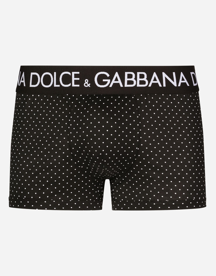 Dolce & Gabbana Two-way stretch jersey boxers with polka-dot print Multicolor M4D88JFSGVZ