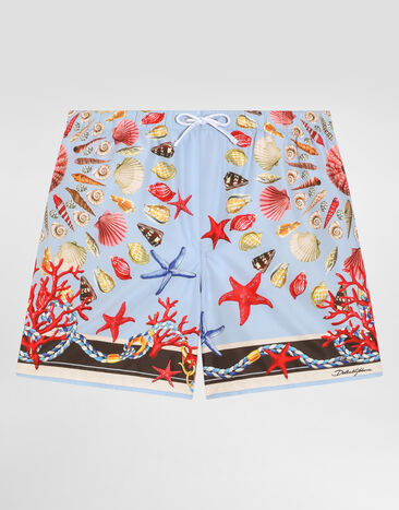 Dolce & Gabbana Shell-print medium canvas boxer shorts Multicolor L4J818ON07W
