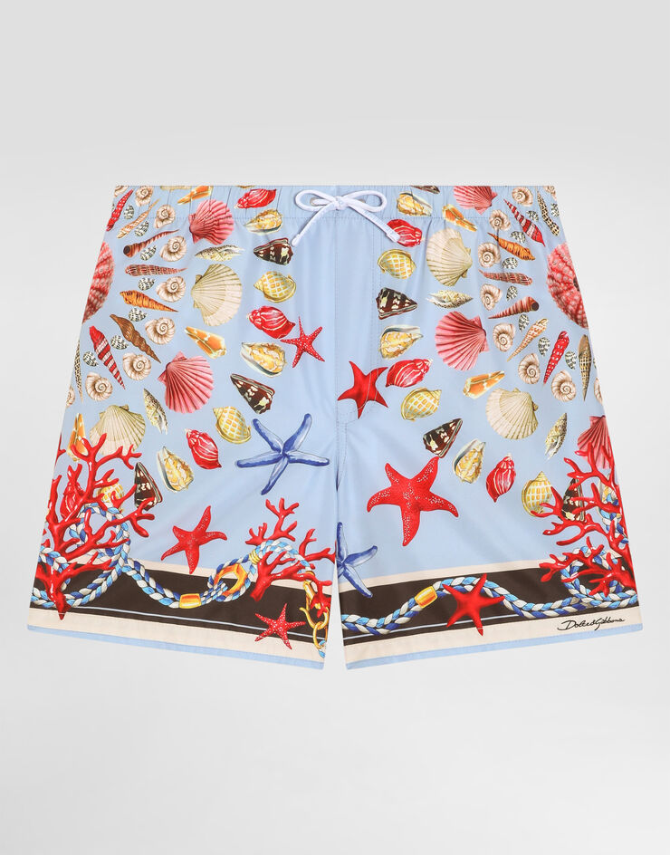Dolce & Gabbana Shell-print medium canvas boxer shorts Multicolor L4J818ON07W