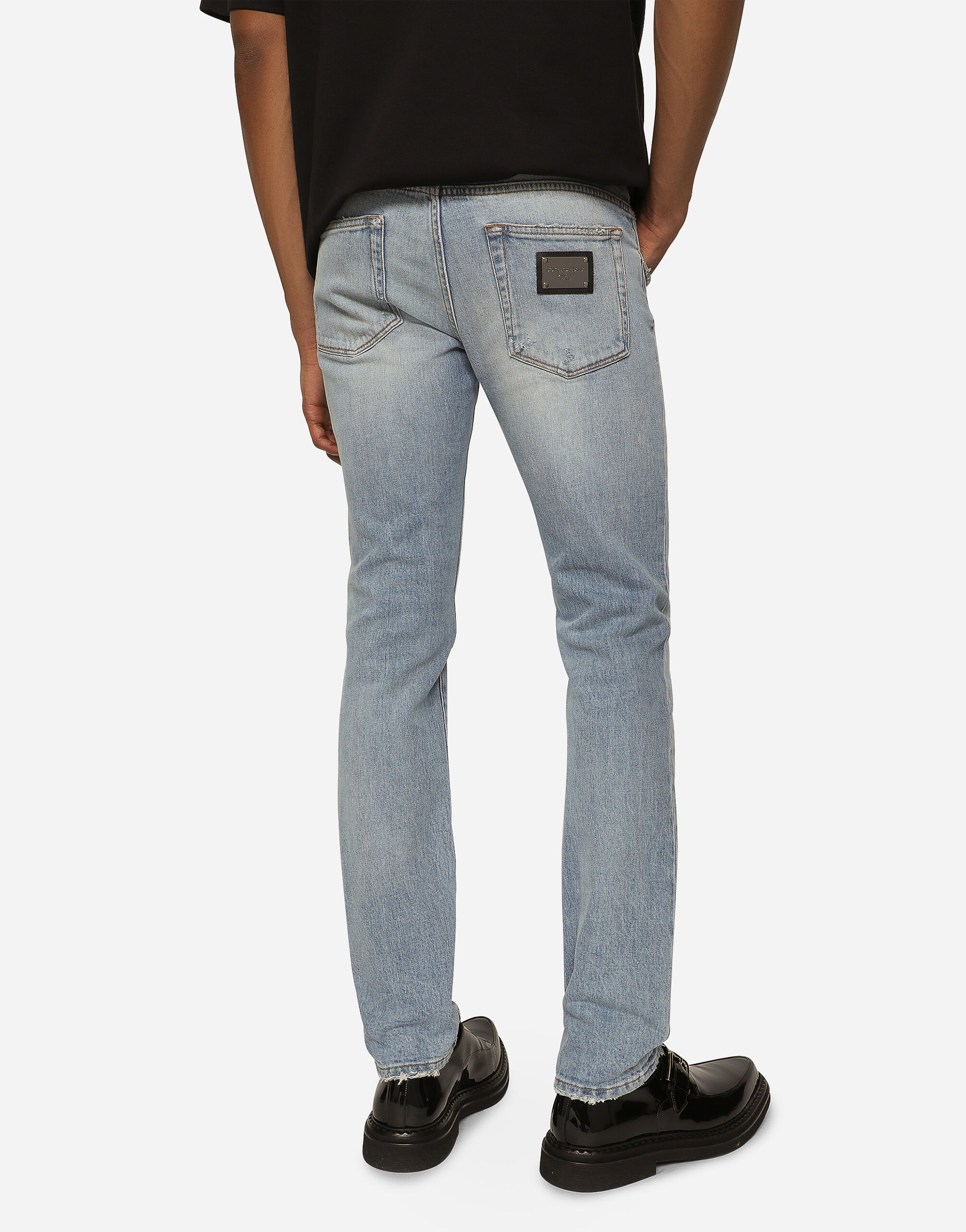Skinny washed stretch denim jeans Dolce Gabbana