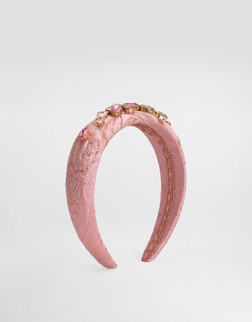 Dolce & Gabbana Lamé brocade headband Multicolor LB3L54HJMR0
