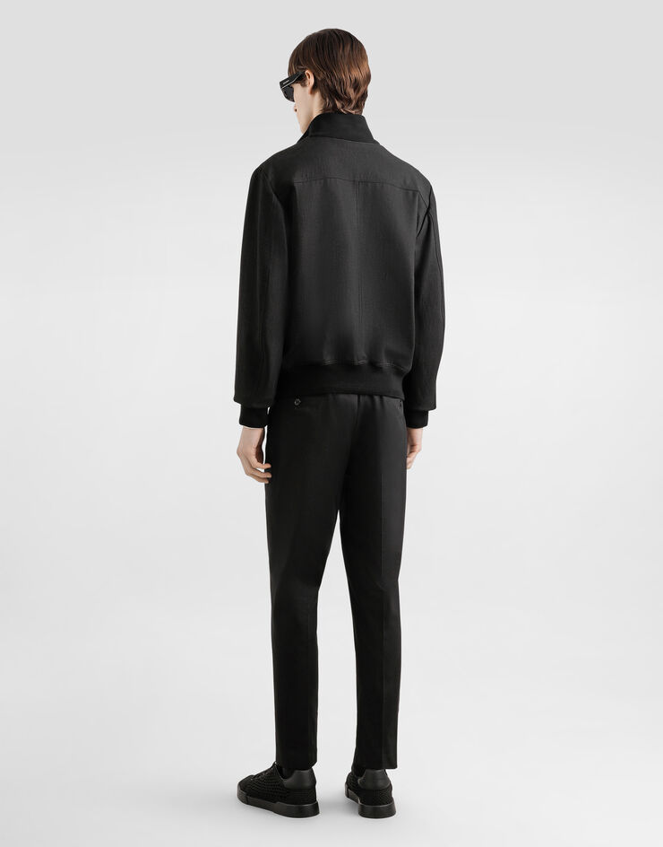 Dolce & Gabbana Cotton gabardine trousers Black GW13EZFUFNV