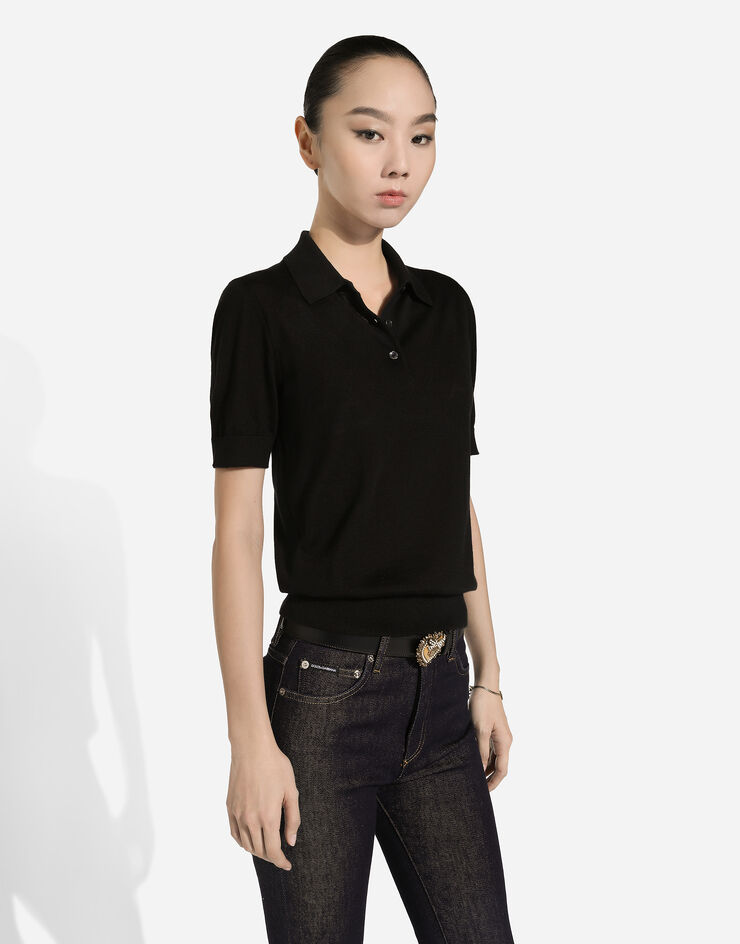 Dolce & Gabbana DEVOTION LUX 皮革腰带 黑色 BE1315AK861
