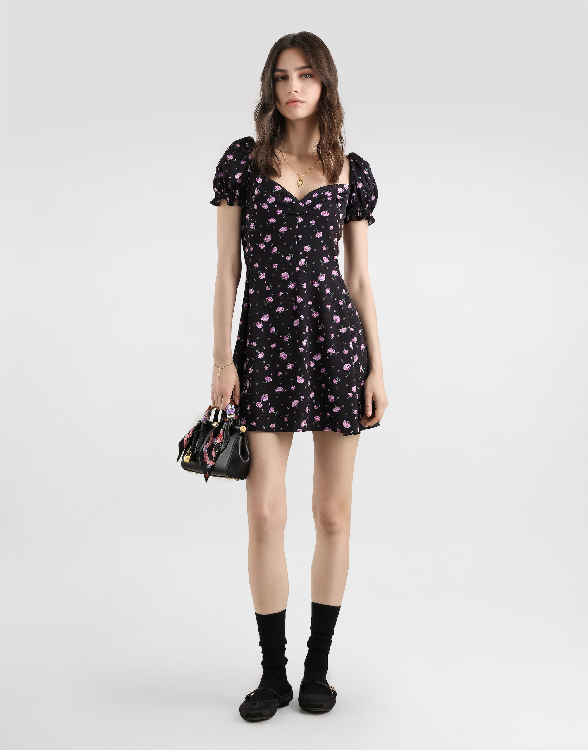 Carnations-print dress - thumbnail 2