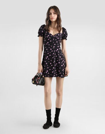 Dolce & Gabbana Carnations-print dress Multicolor F60GOTFSA8M