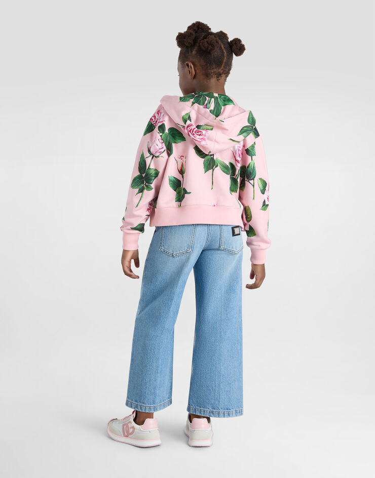 Dolce & Gabbana Sudadera con capucha y estampado de rosas Imprima L5JWBNHS7P0