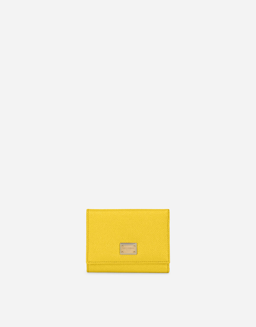 Dauphine calfskin French-flap wallet