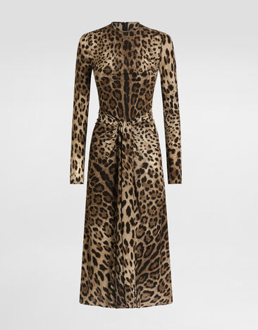 Dolce & Gabbana Leo-print viscose jersey dress Print F615DTFS8DM