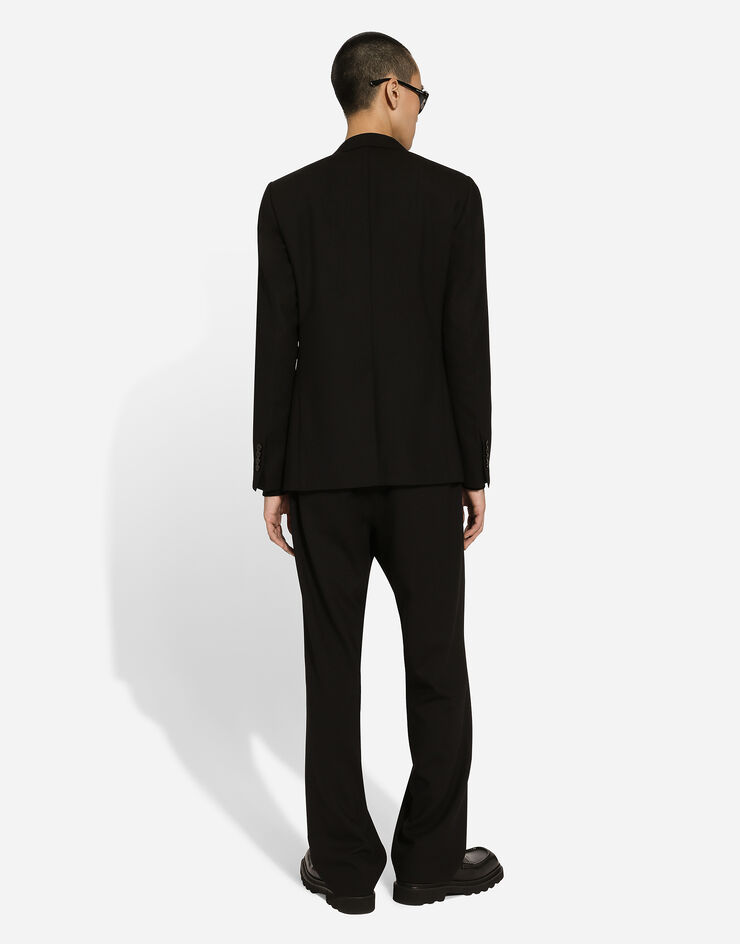 Dolce & Gabbana Pantalón de chándal de lana Negro GP03ATFU28E