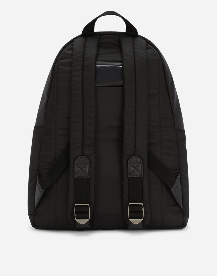 Dolce & Gabbana Nylon backpack with Dolce&Gabbana Milano print Black EM0074AK441