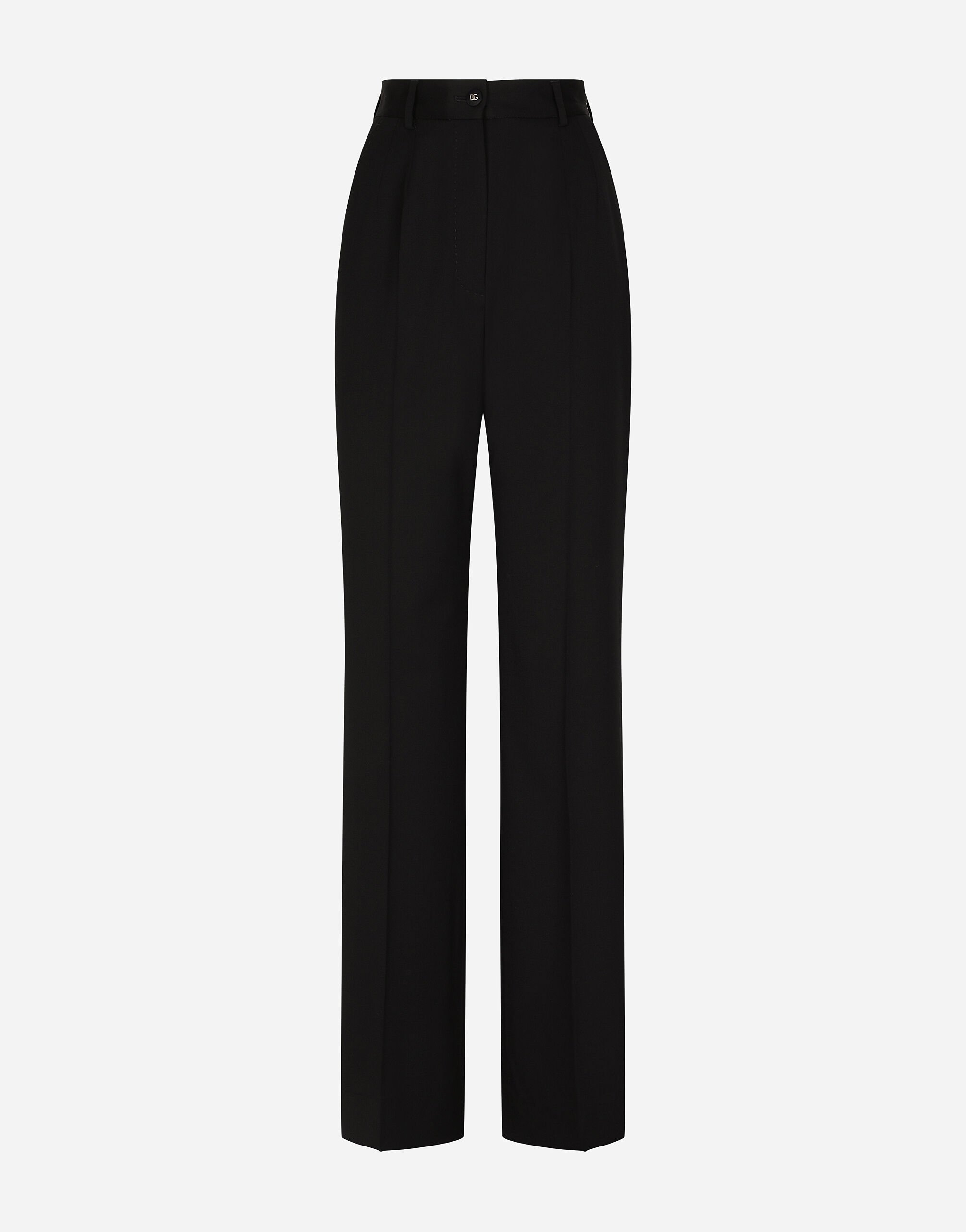 Dolce & Gabbana Gabardine palazzo pants Black F6H0ZTFLRE1