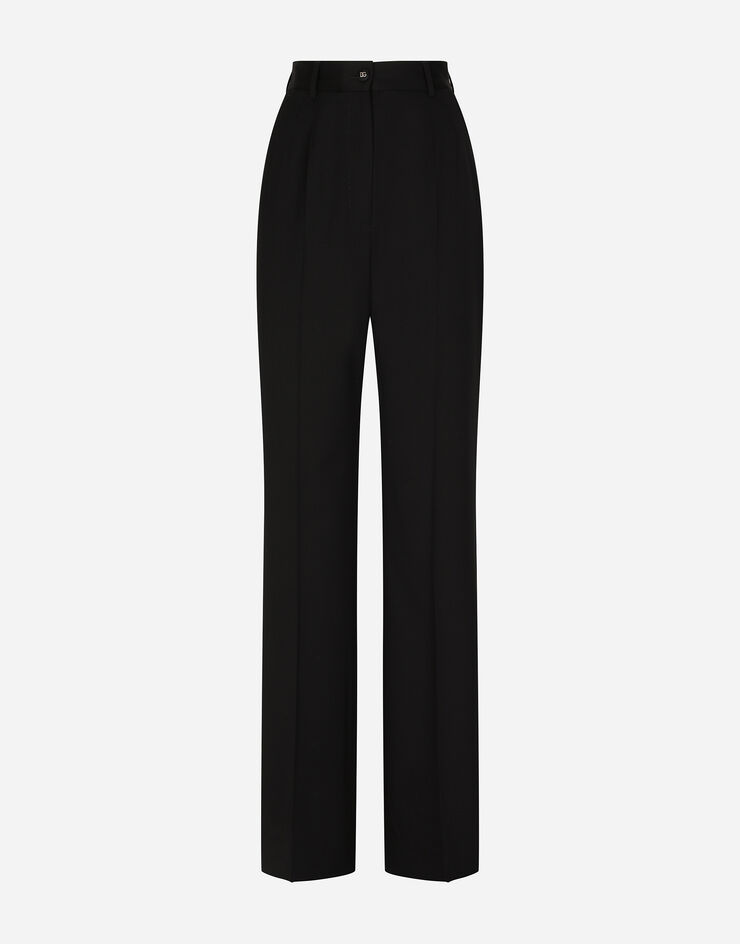 Dolce & Gabbana Pantalón palazzo de gabardina Negro FTCPNTFUBF0