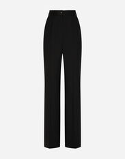 Dolce & Gabbana Gabardine palazzo pants Black F6H0ZTFLRE1
