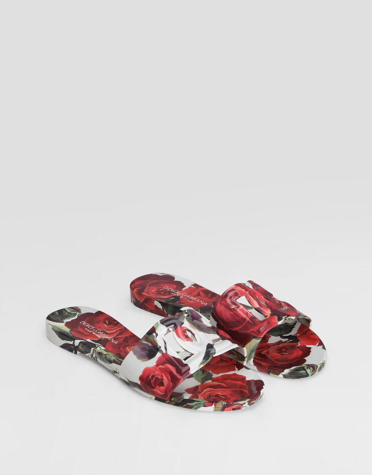 Dolce & Gabbana Mules de plage en caoutchouc Imprimé CW2215A6L05