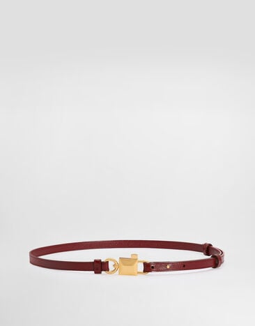 Dolce & Gabbana Calfskin belt Red BE1673AZ000