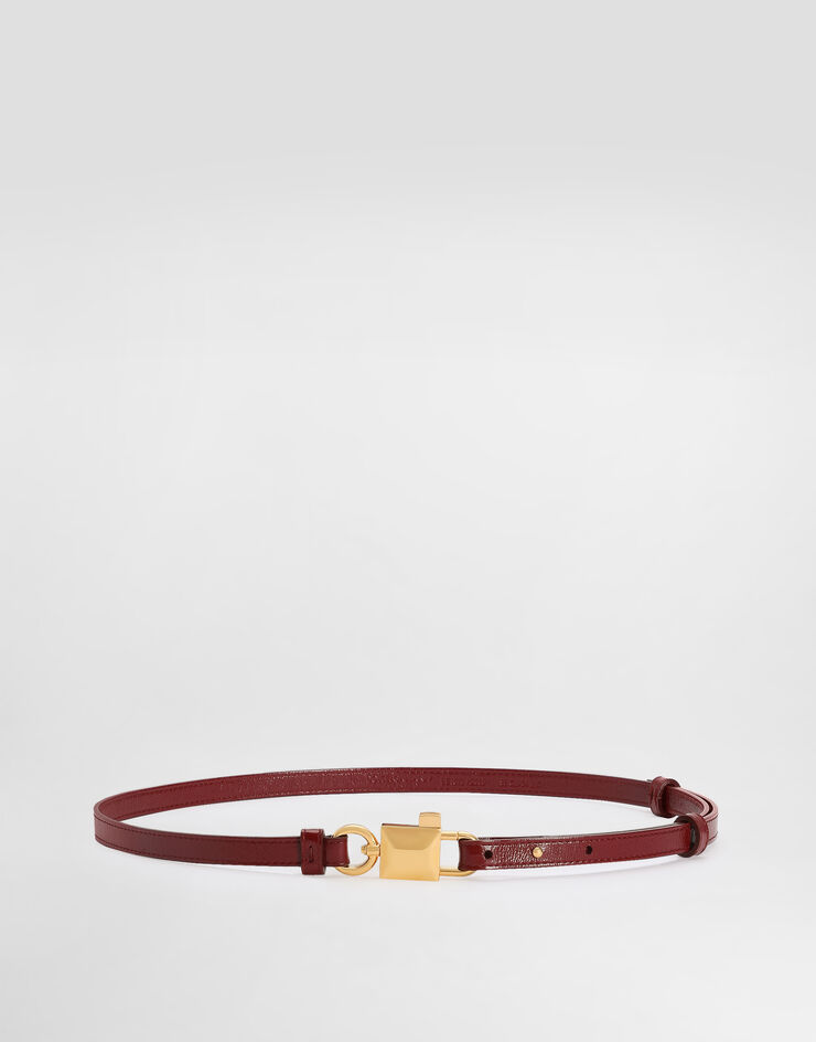 Dolce & Gabbana Calfskin belt Red BE1673AZ000