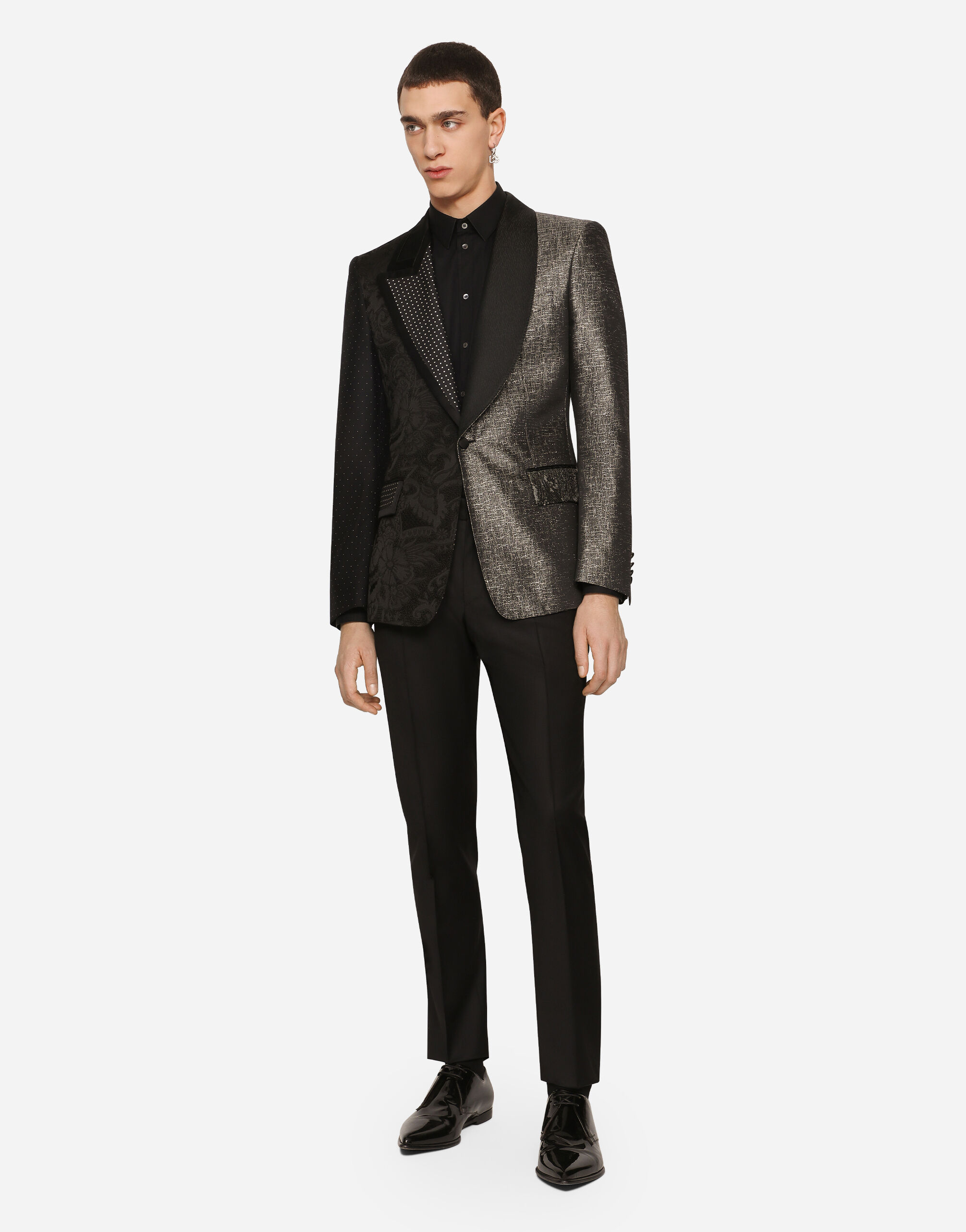 ブラックのメンズ Stretch wool pants | Dolce&Gabbana®