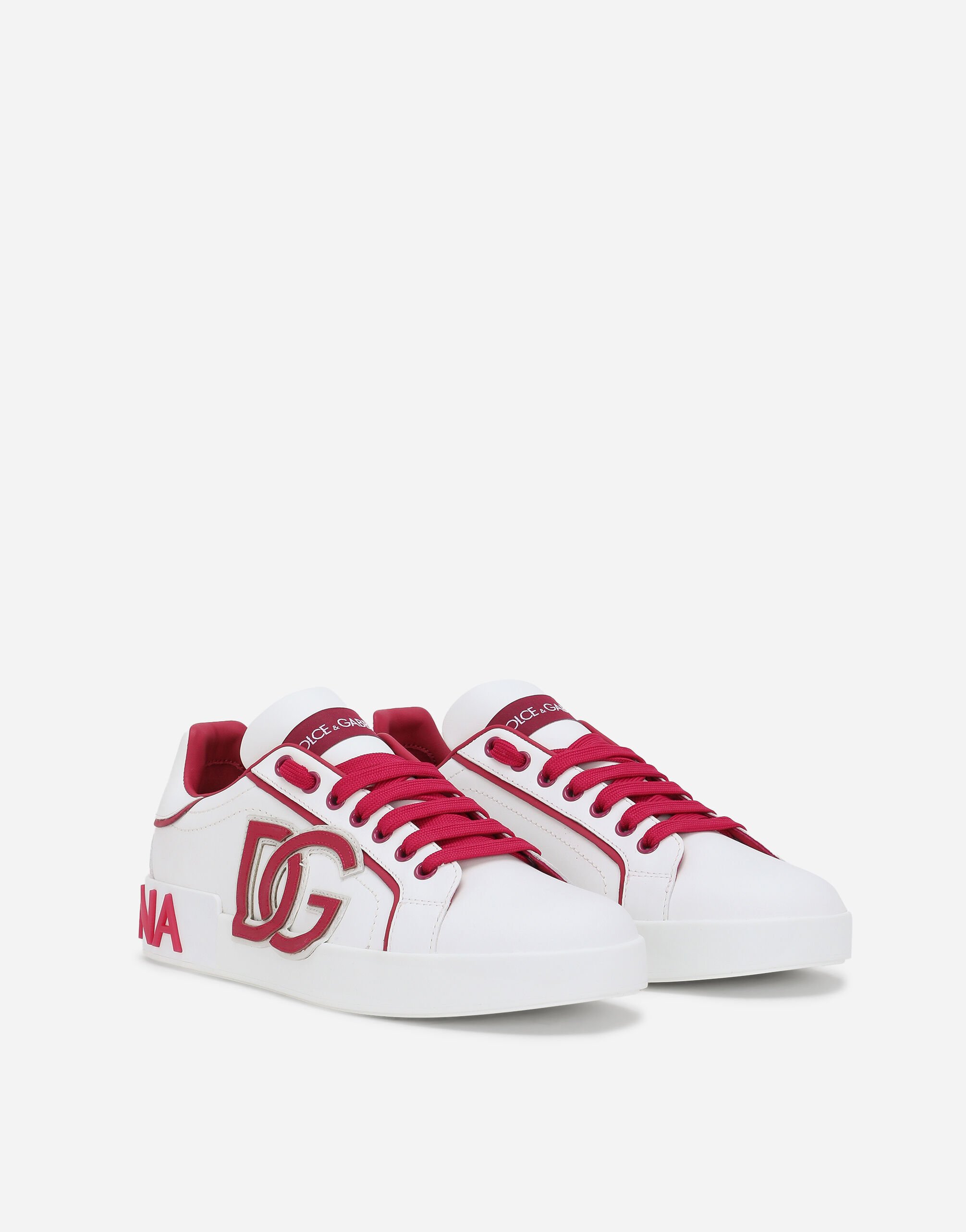 Sneaker Portofino aus Kalbsleder in Mehrfarbig fur Damen Dolce Gabbana