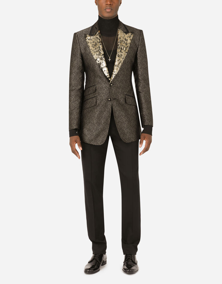Dolce & Gabbana Chaqueta beat jacquard lamé Multicolor G2QF6ZFJMPN