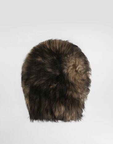 Dolce & Gabbana Lambskin fur hat Brown FH681FFUP96