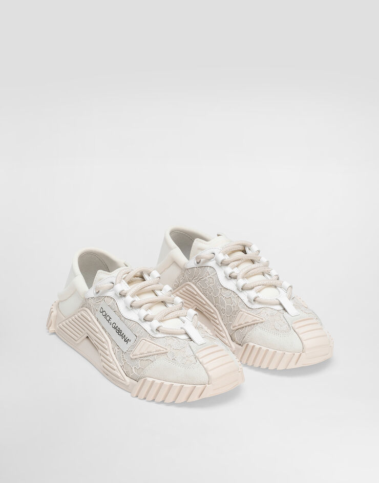 Mixed-materials NS1 slip-on sneakers in Grey for Women 