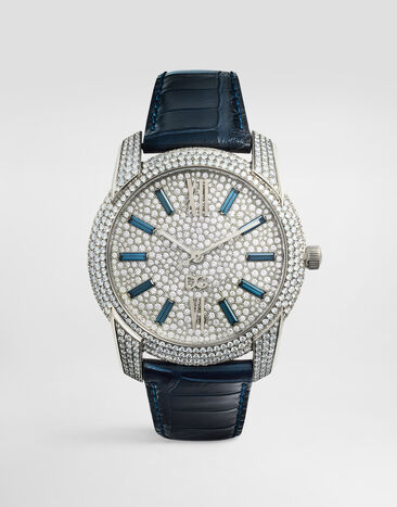 Dolce & Gabbana Special Pieces white gold watch with diamond pavé Blue/White Gold WWJE1GXPI02