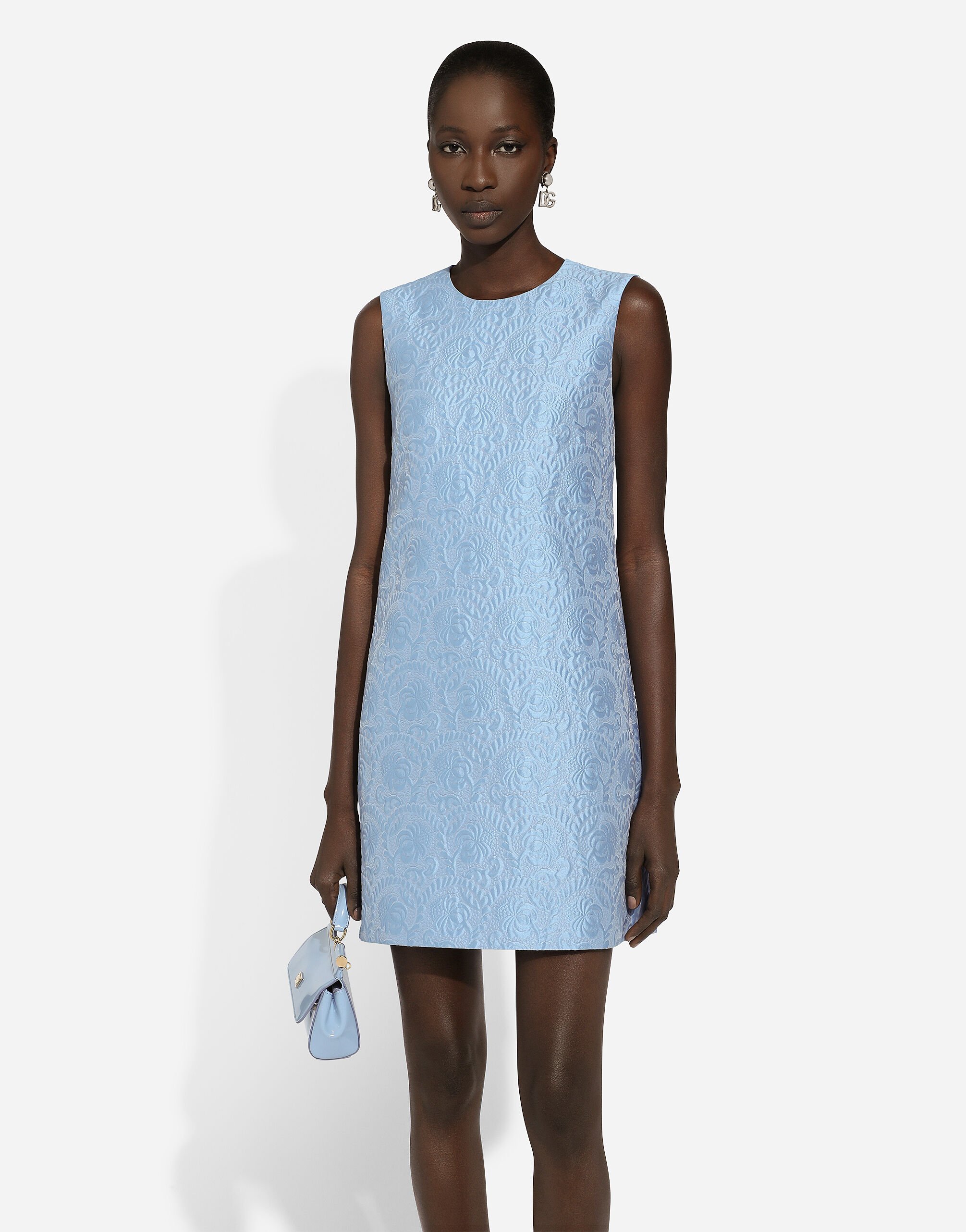 Jacquard a line dress top