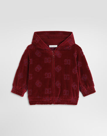 Dolce & Gabbana Logo jacquard jersey sweatshirt Red L2JWDLFJ7DL