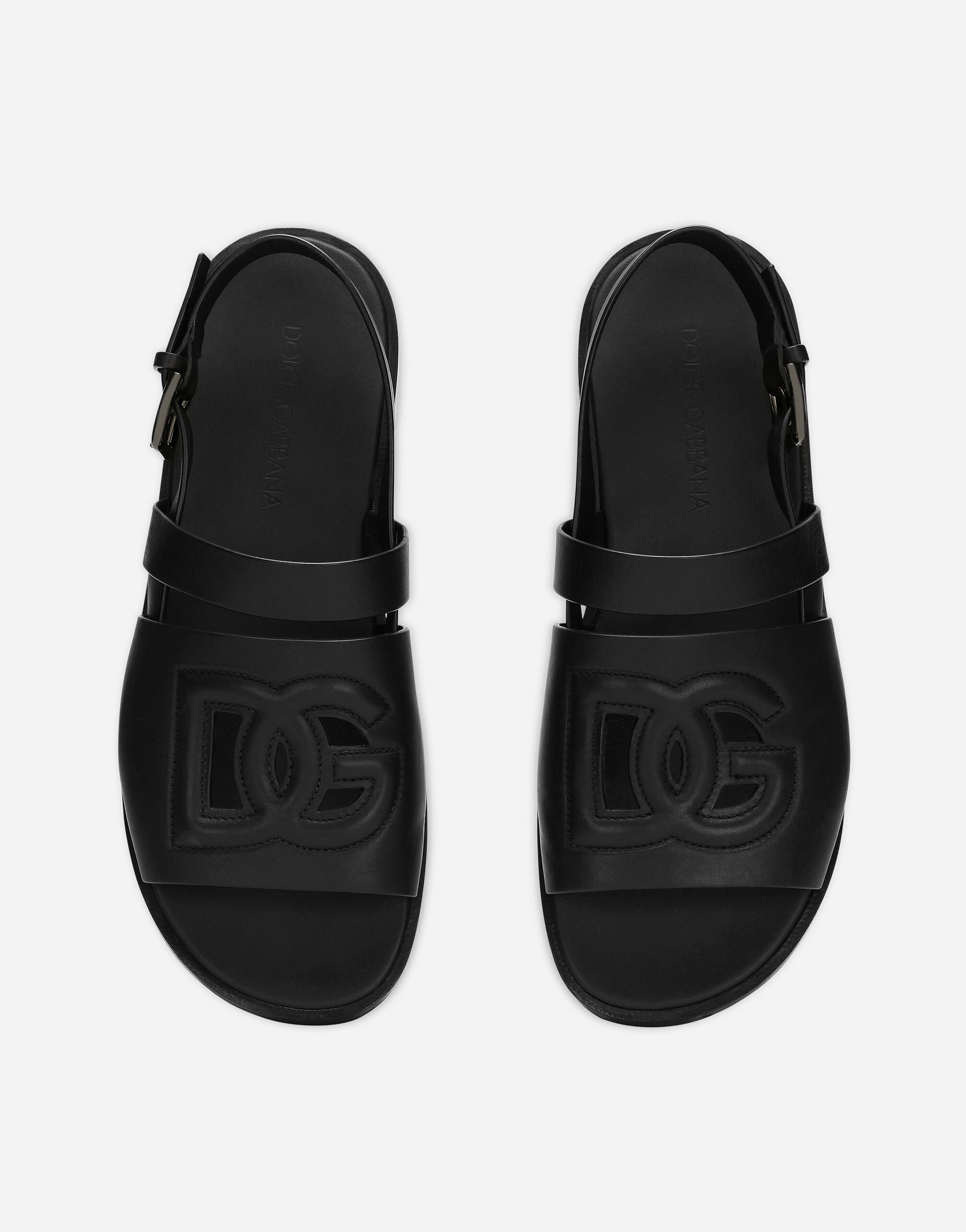 サンダル DOLCE  GABBANA Men Sandals CS2215 AN99480999 Black Calfskin sandals in Black for Men | Dolce&Gabbana® US