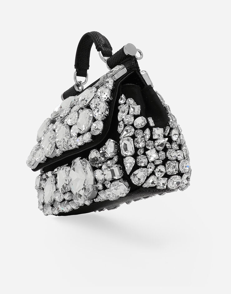 Dolce & Gabbana Mini sac à main Sicily Noir BB7504AP624