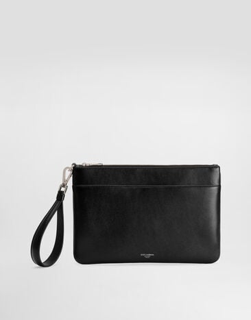 Dolce & Gabbana Calfskin necessaire Black BP3294AV956