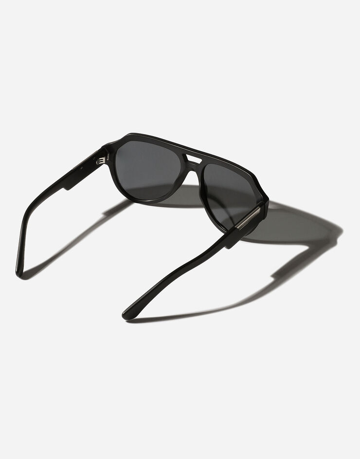 Dolce & Gabbana Солнцезащитные очки Mirror Logo черный VG446EVP56G