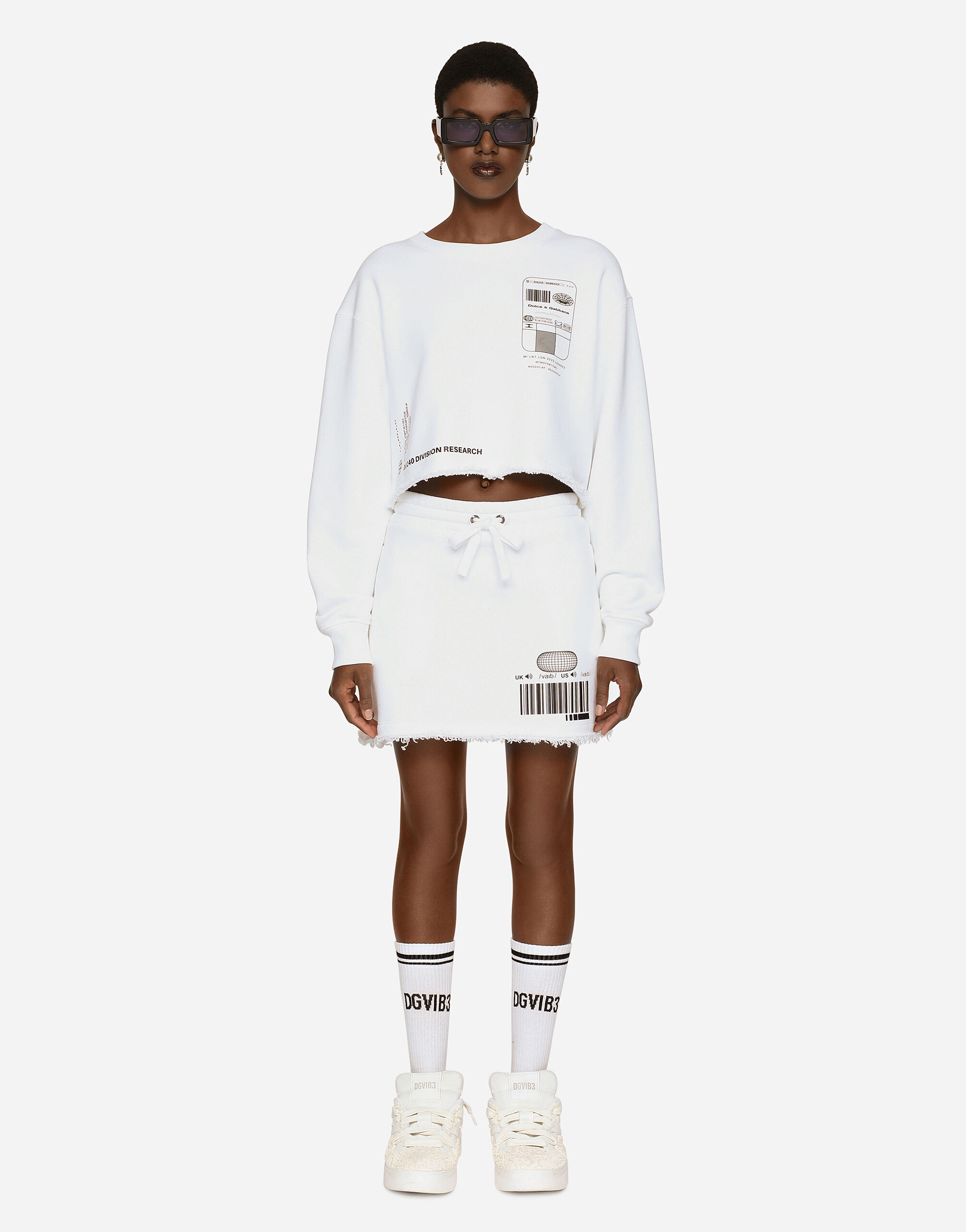 Cotton online jersey skirt