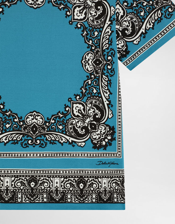 Dolce & Gabbana Bandanna-print jersey T-shirt Print L4JTHUII7GC