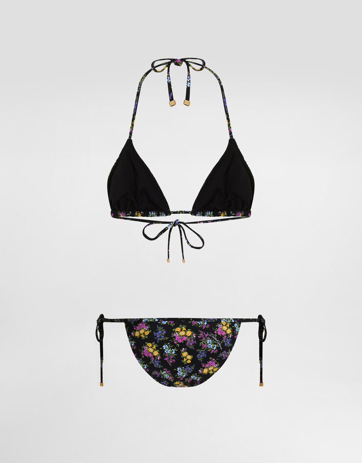 Dolce & Gabbana Small floral-print triangle bikini Dolce & Gabbana Small floral-print triangle bikini Multicolor O8A02JON0DQ