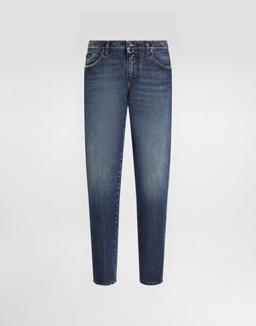 Dolce & Gabbana Regular-fit cotton jeans with tag Multicolor GYJCCZG8MU2