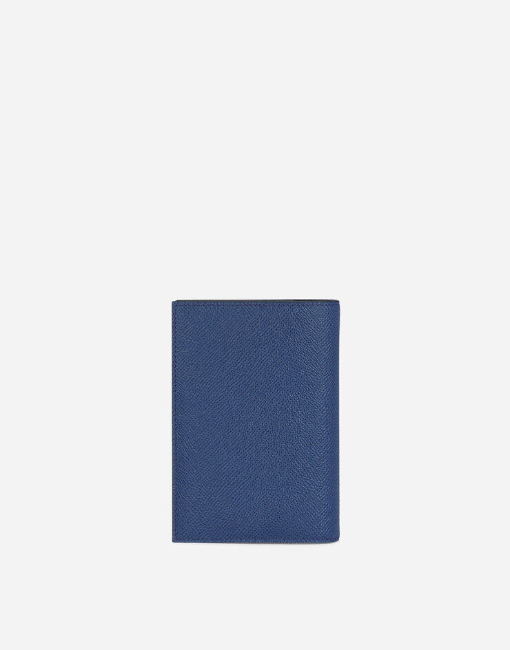Dolce & Gabbana 도핀 카프스킨 여권 홀더 블루 BP2215AZ602