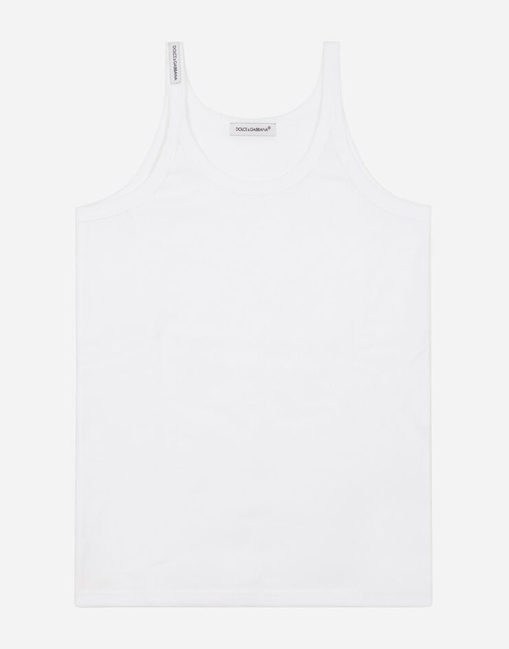 Dolce & Gabbana Kit de dos camisetas interiores en punto y de manga corta Blanco L4J702G7OCU