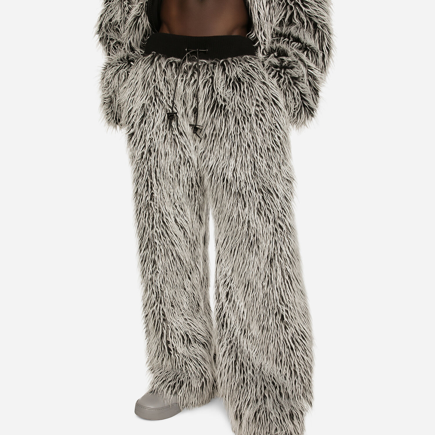 Faux fur jogging pants in for | Dolce&Gabbana® US Multicolor
