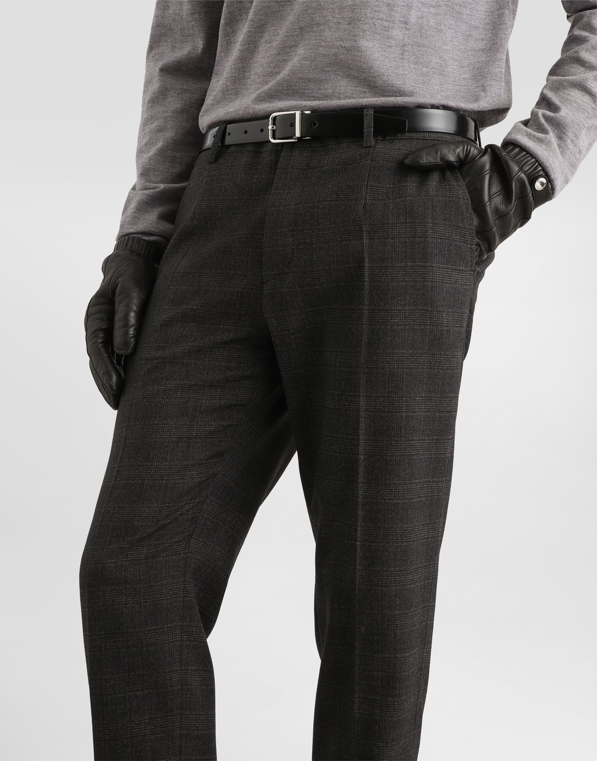 Martini light double-breasted suit in glen plaid - thumbnail 7