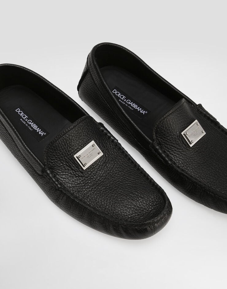 Dolce & Gabbana Deerskin driver shoes Black A50596A8034