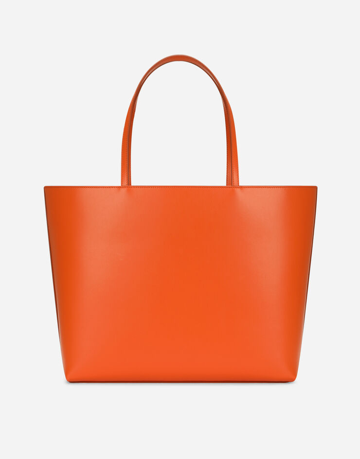 Dolce & Gabbana Medium calfskin DG Logo Bag shopper Orange BB7338AW576